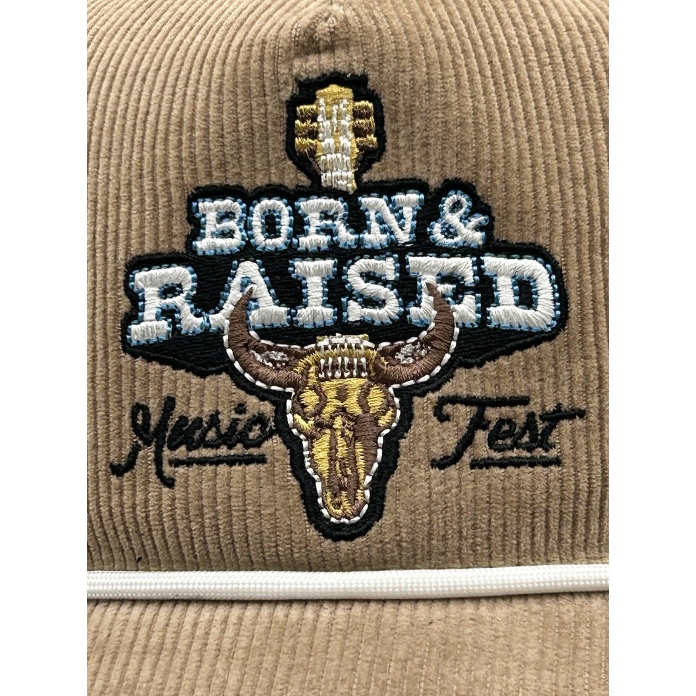 Hooey Born And Raised Music Festival Performance Adjustable  Hat Beige - Picture 3 of 13